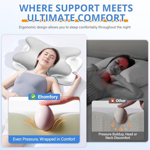 Cervical Neck Pillow, Ergonomic Pillow for Neck Pain Relief