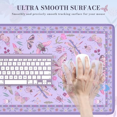 iCasso Purple Large Mouse Pad, Desk Matt for Desktop