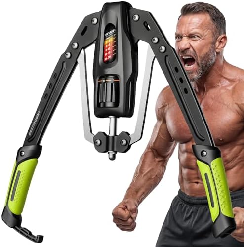 EAST MOUNT Twister Arm Exerciser, Adjustable Hydraulic Resistance 22–440 lbs, Arm Chest & Shoulder Strength Trainer for Home Workouts, Upper Body Muscle Builder, Fitness Training Equipment