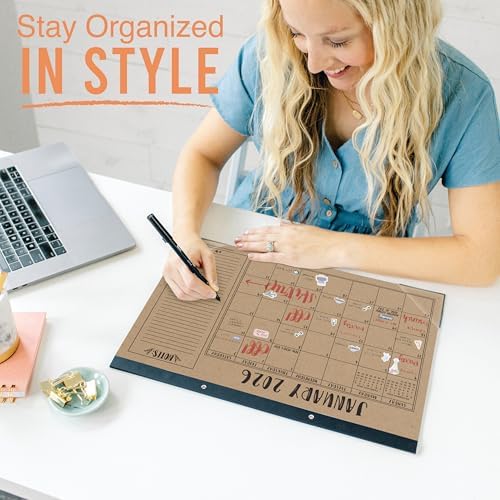 Large Desk Calendar 2026 - Desktop Calendar 2026-2027