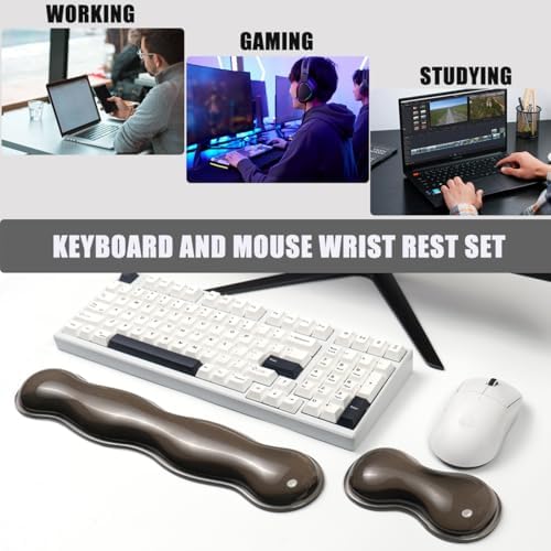 Gel Keyboard Wrist Rest, Grey Wrist Pad for Computer Keyboard