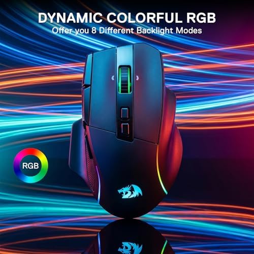 Redragon M925 PRO Wireless RGB Gaming Mouse 26000 DPI Hyper-Fast Scroll