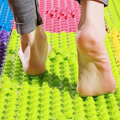 Foot Massage Mat Acupressure Mat Foot Walking Toe Plate Massage Pad Bathroom Mat Yoga Mat Anti-Slip Mat Outdoor Game 2 PCS (Green)
