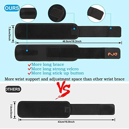 Carpal Tunnel Wrist Brace for Night Sleep,Work,Typing Support 2 PACK