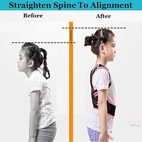 Lexniush Professional Posture Corrector for Men, Women and Kids, Effective Upper Back Posture Brace for Teenagers Boys Girls Spinal Support to Improves Slouch, Prevent Humpback, Relieve Back Pain