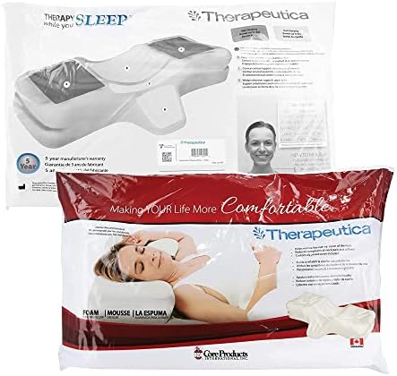 Therapeutica LITE Ergonomic Cervical Pillow for Neck Pain Relief, PET, WH