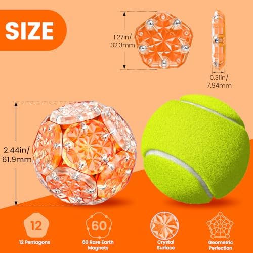 Magnetic Fidget Sphere, Adult Fidget Toy for Focus & Stress Relief