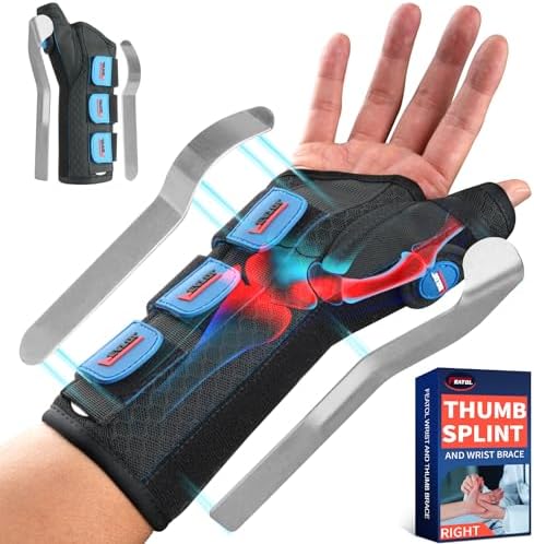 FEATOL Thumb Spica Splint Wrist Brace for De Quervain's & Carpal Tunnel