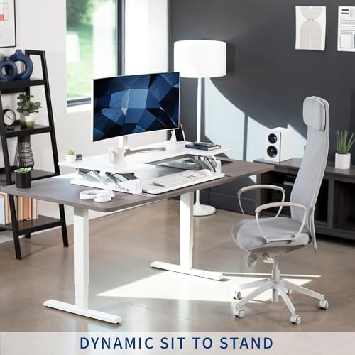 VIVO White 48 in Standing Desk Converter, DESK-V048VW