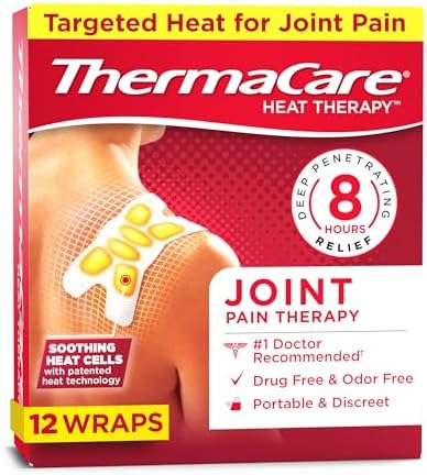 ThermaCare Portable Heating Pads, 12 Count (3 Packs of 4)