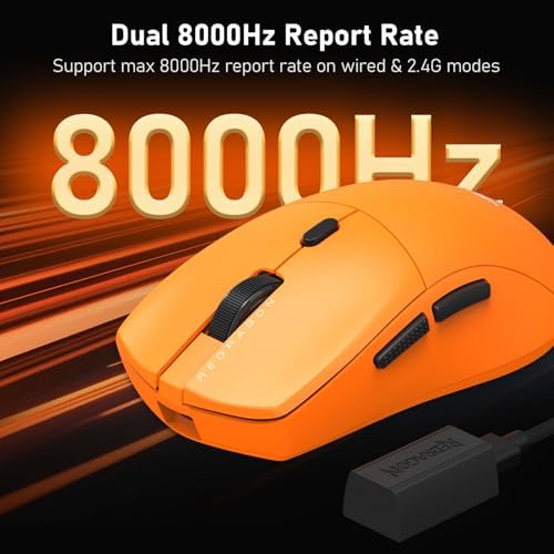 Redragon M919 Pro Wireless Esports Gaming Mouse, 54g Lightweight, Orange