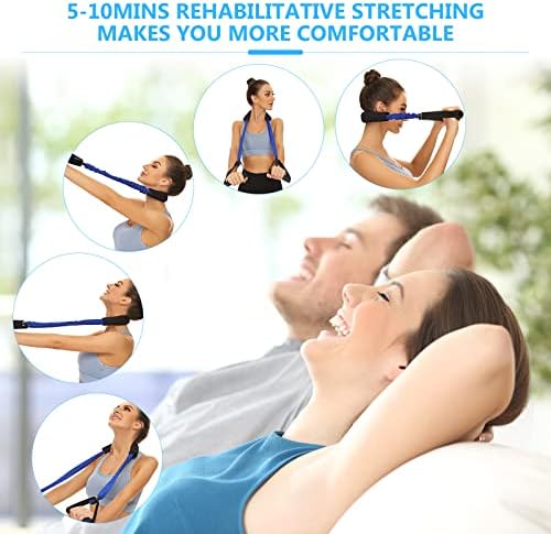 Neck Stretcher Exerciser, Cervical Traction Device for Neck Pain Relief and Cervical Spine Alignment. Portable Neck Traction Exerciser for Home/Office, Neck and Shoulder Relaxer. (20-25 Pounds)