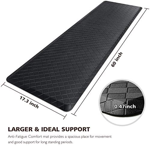 HappyTrends Kitchen Mats for Floor Cushioned Anti-Fatigue Kitchen Rugs