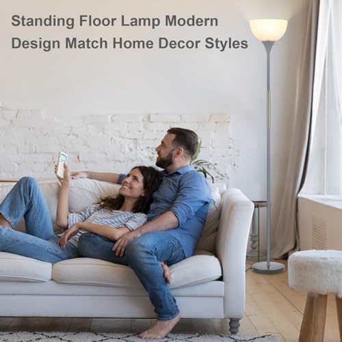 LALISU Floor Lamp, LED Standing Lamp 3 Way Dimmable Brightness Floor Lamp