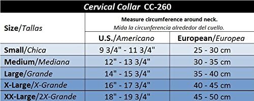 ITA-MED Rigid Plastic Neck Brace - Adjustable Cervical Collar for Men & Women, White (XL)