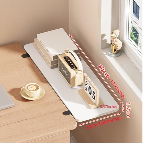 Desk Extender Tray, White, 19.7"*9.8"*0.5"/50cm*25cm*1.2cm