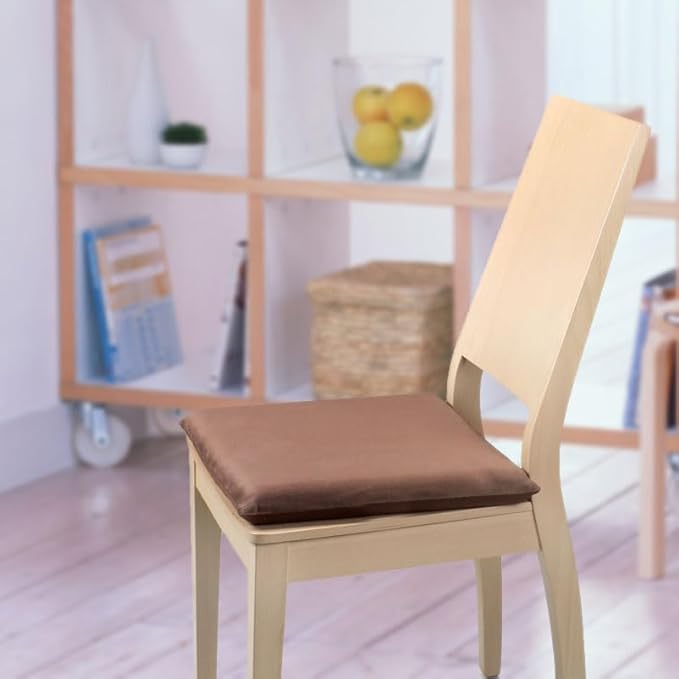 Augld Square Chair Seat Cushion Memory Foam Chair Cushion for Kitchen, Dining,Office or Car 18x18 in Navy