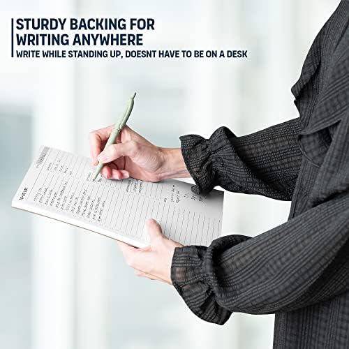 To Do List Notepad: With Multiple Functional Sections - Large Size 8.5x11" 52 Sheets - Tear Off Daily Planner Notebook - Task CheckList Organizer Agenda Pad for Work - Note, Plans, Goals, Grocery, and