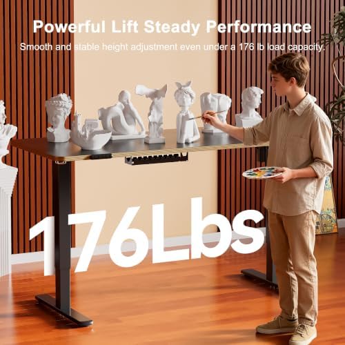 55 Inch Standing Desk with USB-C Port, Cable Management