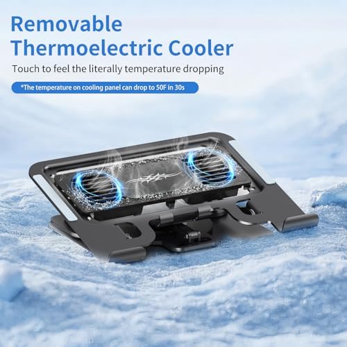 Laptop Cooling Pad with Detachable Fan & Cooler Cooling Laptop Stand Black