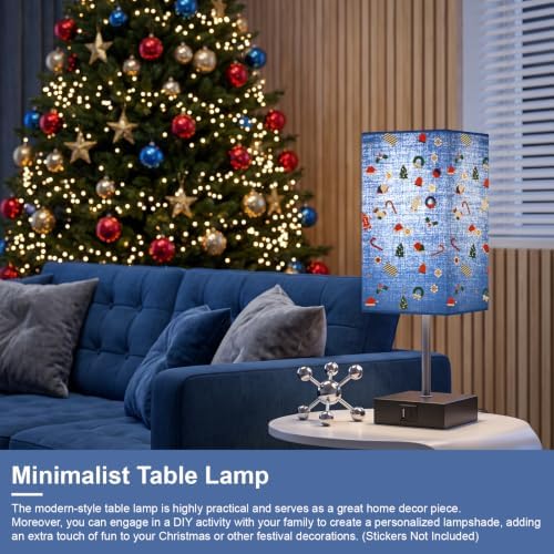 Bedside Table Lamps for Bedroom Touch Nightstand Lamp with USB C+A