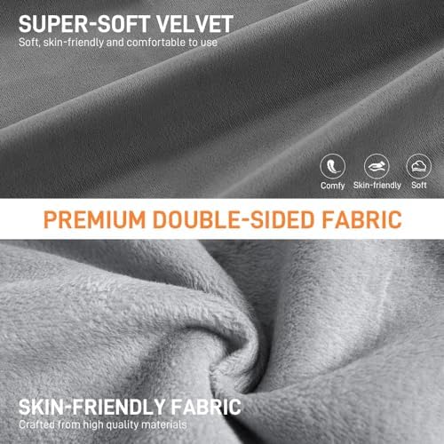 Microwavable Heat Pad for Neck and Shoulders, Warm Compress Wrap, Grey