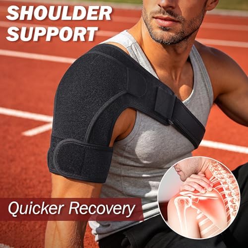 Shoulder Brace for Women Men, Rotator Cuff Support Brace for Pain Relief, L