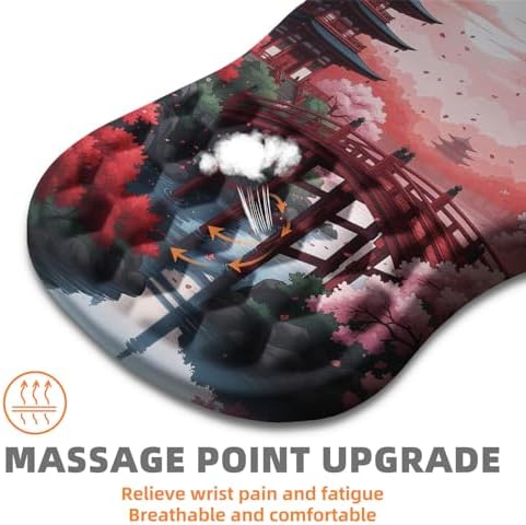 Ergonomic Mouse Pad Wrist Support for Carpal Tunnel Pain Relief