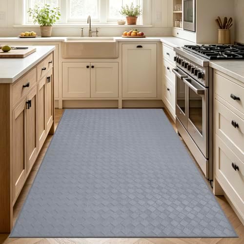 Kitchen Mats and Rugs Cushioned Anti-Fatigue, 35.4" x 59.1", Gray