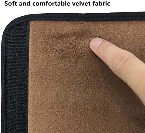Wanty 2 Pieces Home Office Polyester Removable Durable Machine Washable Office Chair Armrest Slipcovers Covers Protect Armrests (Brown)