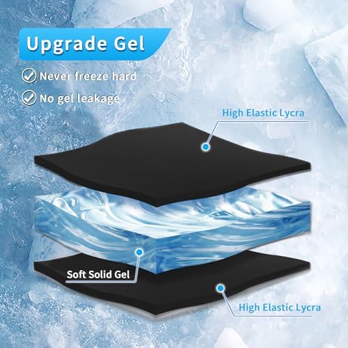 Ankle Ice Pack Wrap for Swelling, Reusable Foot Heel Gel Ice Pack for Injuries Sprained, Hot Cold Therapy Sock Compression for Plantar Fasciitis Pain Relief, Achilles Tendonitis