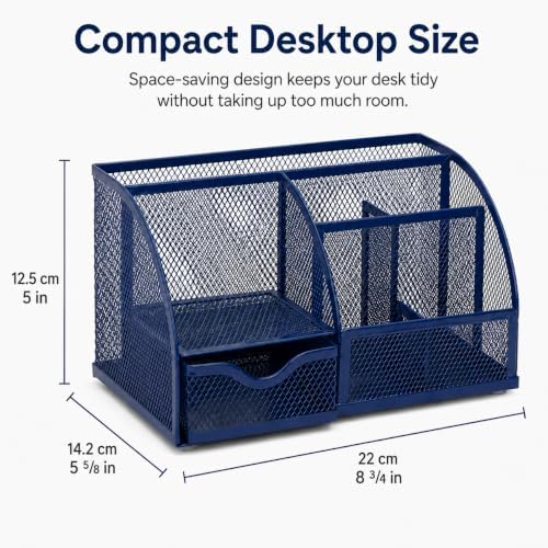 Exerz Desk Organizer/Mesh Desk Tidy/Pen Holder/Multifunctional Organizer EX348
