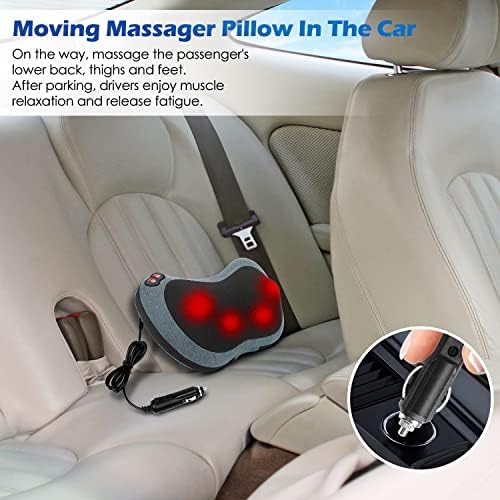 Papillon Back Massager with Heat,Shiatsu Pillow for Body Pain Relief Blue