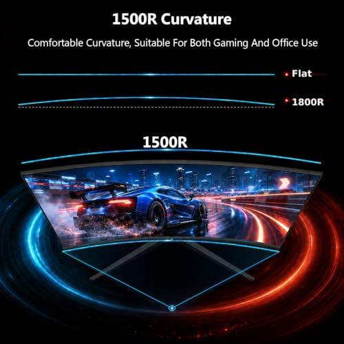 Z-Edge 27 inch Curved Gaming Monitor, 1080P 280Hz 240Hz Computer Screen