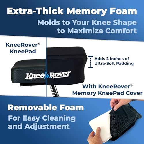KneeRover Memory Pad Knee Scooter Pad Cover Cushion Accessory