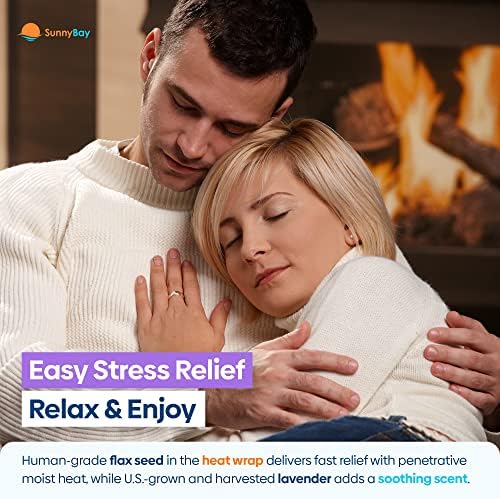 SunnyBay Lavender Heating Pad, Neck and Shoulder Wrap, 26x5 inch