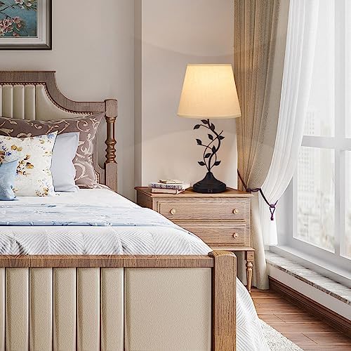 Kakanuo Table Lamp for Living Room, Bedside Lamp for Bedroom, Rustic Lamp