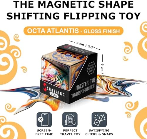 Shashibo OCTA Magnetic Puzzle Toy, Stress Relief Fidget Toy