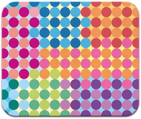 Non-Slip Rectangle Mousepad, WIRESTER Colorful Checkered Pattern S3 Mouse Pad for Home, Office and Gaming Desk