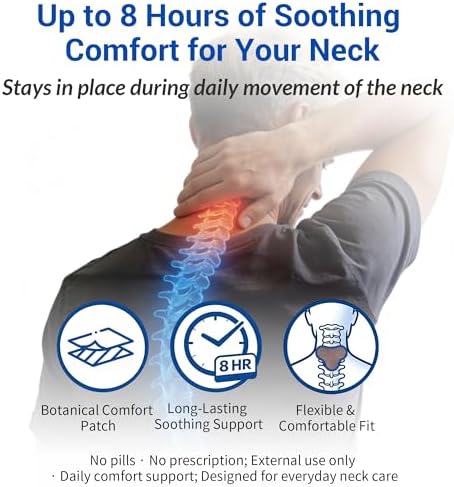 100 Count Neck Pain Relief Patches, Maximum Strength for Neck & Shoulder