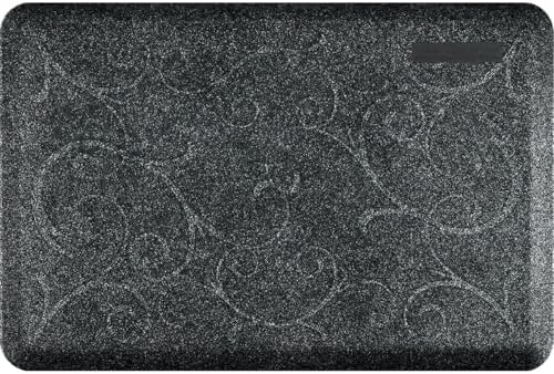 WellnessMats Bella Collection Anti-Fatigue Floor Mat, Polyurethane - Ergonomic Support Pad for Home, Kitchen, Garage, Office Standing Desk - Water Resistant - Made in USA