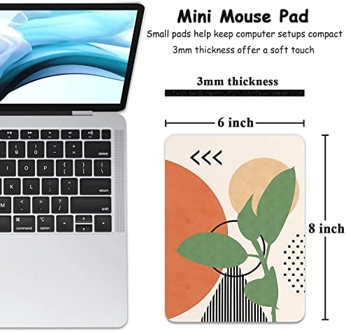 Dapesuom Small Mouse Pad, 6 x 8 Inch Thick Rubber Premium-Textured Non-Slip Portable & Washable Mini Mouse Mat for Women Men Wireless Laptops Keyboard Tray Gaming Office Travel, Abstract Painting