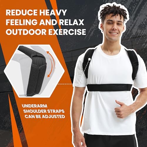Posture Corrector for Men and Women, Breathable Back Brace, Lumbar Support, Super Lightweight Posture, Neck, Shoulders and Back, Straight Shoulders (X-Large)