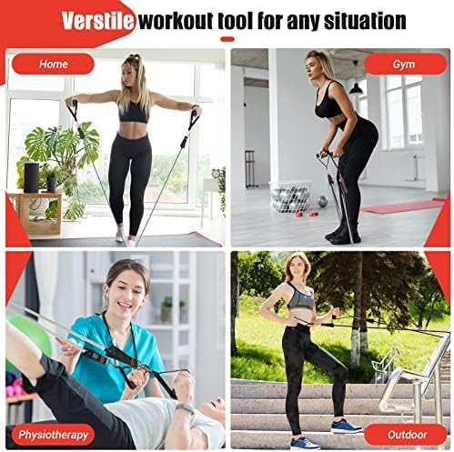 Resistance Bands with Handles for Women, 5 Level Exercise Bands