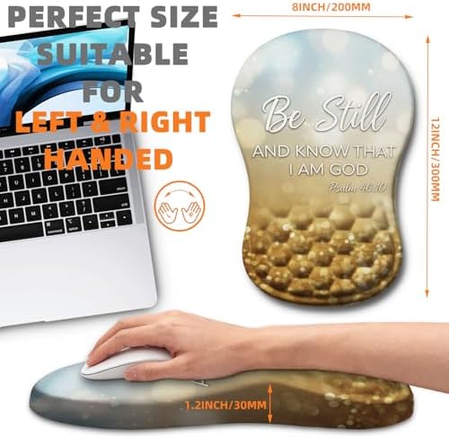 Ergonomic Mouse Pad Wrist Support for Carpal Tunnel Pain Relief