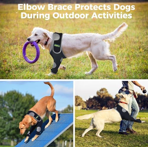 Dog Elbow Protector, Front Leg Sleeve for Elbow & Shoulder, M