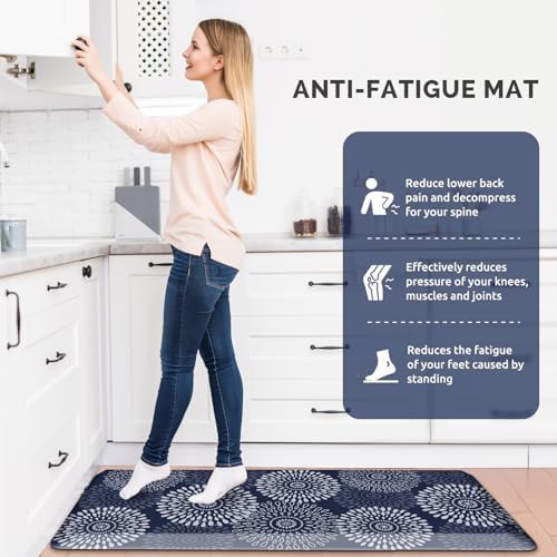 Kitchen Mat Water-Resistant Kitchen Rugs Cushioned Anti-Fatigue Floor Mat