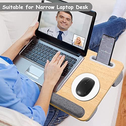 Dapesuom Small Mouse Pad, 6 x 6 Inch Thick Rubber Premium-Textured Non-Slip Portable & Washable Round Mini Mouse Mat for Women Men Wireless Laptops Keyboard Tray Gaming Computer Office Travel, White