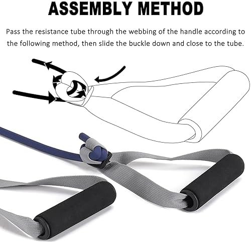 Resistance Bands Set for Physical Therapy, Rehab, Yoga and Pilates