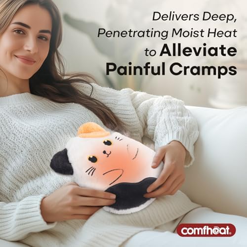 Cat Microwave Heating Pad for Period Cramps, Moist Heat Pack